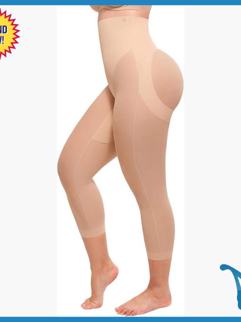 High Waist Tummy Control Shapewear Capris Leggings Butt Lifting Seamless